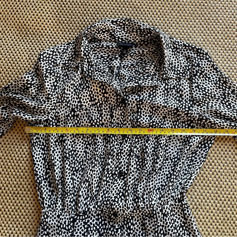 NEW Button Front Long Sleeve Dress Who What Wear Women’s Size Small - Picture 7 of 11